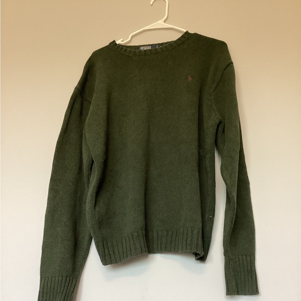 Army green sweater/XL/men’s/polo